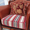 实木沙发套订做沙发垫套罩全包沙发罩 沙发布料面料红色提花美式