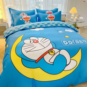 哆啦A梦卡通四件套床单被套男孩多啦儿童学生床上三件套