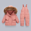 宝宝羽绒服套装2023男童加厚外套冬韩版女童婴幼儿洋气两件套