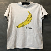 andywarhol安迪沃霍尔香蕉，印花波普ins超火潮，宽松oversize短袖t恤
