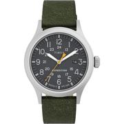 TIMEX天美时欧美腕表时尚潮流男款手表复古绿色皮带舒适百搭