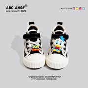 @ABC ANGF~国潮DIY系列~2024春秋款儿童帆布鞋宝宝男童鞋子学步鞋