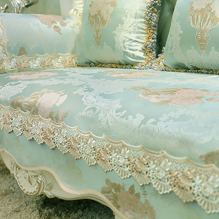 欧式沙发垫高档奢华贵妃，四季皮沙发套沙，发罩全盖防滑布艺123组合