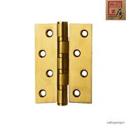 泰好工房泰好铜锁 不锈钢4寸合页带轴承门铰链TH HG-4x3S金色