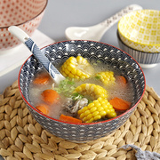 。汤碗陶瓷大号家用8英寸大碗面碗北欧风餐具喝汤碗汤盆日式创意