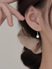 925纯银猫眼石耳环，小众女轻奢耳钉2023高级耳饰