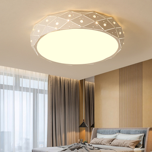 LED吸顶灯圆形简约现代大气温馨浪漫创意卧室灯网红灯饰房间灯具