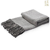 北欧现代新中式美式软装黑灰白超厚针织搭巾搭毯双人沙发盖毯加厚