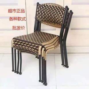 小藤椅子仿藤靠背椅户外单人休闲阳台椅家用成人纯手工编织椅凳子