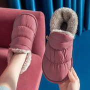 加绒棉拖鞋女秋冬季2023保暖包跟棉鞋毛毛绒(毛，毛绒)拖鞋女士外穿冬天