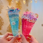 儿童手工制作DIY奶油胶冰淇淋杯材料包 仿真甜品超轻黏土益智玩具