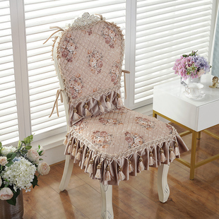 欧式餐桌布椅垫椅套高档椅子套罩可爱粉色椅套粉色椅垫梳妆椅垫
