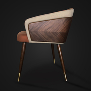 餐椅简约创意网红ins家用北欧餐厅实木椅子皮艺靠背凳子现代休闲