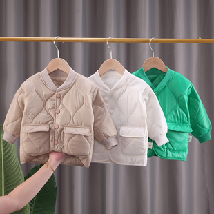 男女宝宝夹棉服1轻薄2婴，儿童棉袄3小童棉衣服，5一岁男童冬装外套4