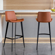 高脚吧凳台椅子家用轻奢现代简约欧式岛台凳吧椅设计师款意式7158