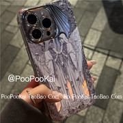 poopookai复古天使适用华为mate4050p60苹果15iphone14手机壳13promax全包，镜头保护套12防摔11ins高级感pro