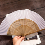 古风日式和风折扇随身便携流苏，女式扇子中国风旗袍跳舞蹈折叠扇竹