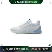 韩国直邮Ecco爱步运动高尔夫球鞋女款白色系带低帮圆头平底透气