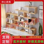 简易书架实木儿童落地置物架客厅，家用学生省空间办公收纳实木书柜