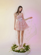 BloominGirls 原创粉色抹胸连衣裙甜美仙女小礼服蛋糕蓬蓬裙