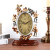 美式座钟客厅家用台式摆件，简约现代复古钟表欧式创意，时钟桌面时钟