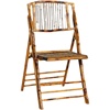 户外便携式竹折叠椅沙滩靠背花园椅 复古竹编椅子竹木质休闲藤椅