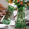 北欧轻奢简约玻璃花瓶透明水养，百合鲜花花瓶客厅，摆件网红插花花器