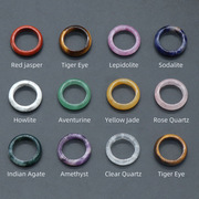 天然玛瑙石紫晶跑环指环，戒指古风文玩，手串配饰跑圈18-20mm内径