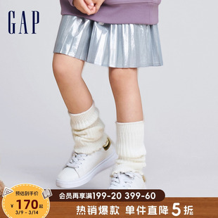 Gap女童春秋洋气迷你百褶裙半身裙儿童装合身时髦可爱短裙786955