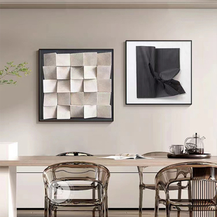 抽象黑白壁画客厅沙发背景墙，装饰画现代简约餐厅饭厅玄关高档挂画