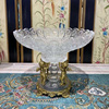 欧式水晶果盘美式奢华家居装饰品复古典法式客厅茶几果碗餐桌