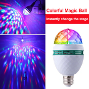 Colorful Auto Rotating Stage Disco Light E27 3W RGB Ampoule