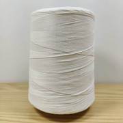 涤棉化纤棉三股线棉绳本白纯白(白纯白)黑色棉线，卷塔线捆扎线编织包边缝纫