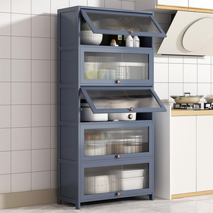 餐边柜靠墙家用非实木厨房，橱柜多层大容量置物柜带门防尘储物柜子