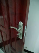 房间门锁执手锁室内门锁，套装卧室钢，木门锁具实木门锁三件套e款钢
