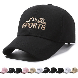 字母刺绣棒球帽男女，夏薄款透气鸭舌帽，户外运动帽子防晒遮阳帽