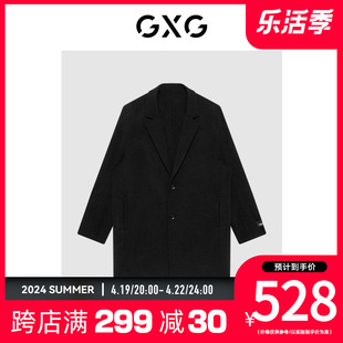 gxg男装商场同款经典蓝色，系列黑色大衣冬季gd1261432i