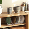 厨房碗架塑料碟盘子收纳盒放饭碗碟，沥水架餐具置物盒碗柜碗架子