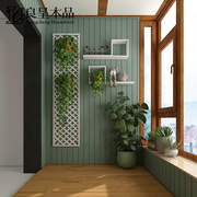 良呈木品花园木阳台装修设计改造阳台吊顶地板墙板桑拿板防腐木板