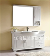 欧式美式橡d木浴室柜，组合实木卫浴柜洗脸盆，柜组合洗手盆组合xm802