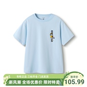 巴拉巴拉t恤男中童圆v领时尚卡通夏装，短袖t恤202224117120