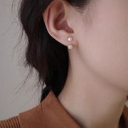 精致珍珠耳饰夏季小众设计感耳环2022年潮轻奢简约纯银耳饰女