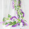 仿真紫藤花串豆花藤蔓植物，装饰紫罗兰假花藤条，婚庆塑料花绢花吊顶
