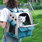 猫包便携外出大号宠物背包猫用四季通用狗狗包手提(包手提)透气双肩猫咪包