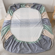 水洗棉床笠单件秋季床罩防滑床套床垫保护防尘罩1.2m床单全包