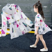 X6女童防晒衣2022韩版夏超薄透气洋气公主儿童中长款防晒服