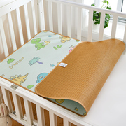婴儿凉席幼儿园专用午睡藤席宝宝儿童冰丝席子夏季小草席床可定制