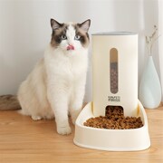 自动喂食器宠物狗狗猫咪食盆粮出差超大补给饮水器3.8L多色不插电