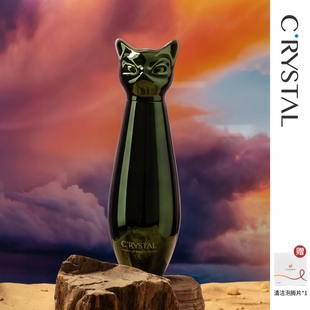 C调Crystal保温杯男女生猫系列高颜值大容量情侣杯子生日新年礼物