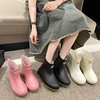 日式时尚学生百搭雨鞋水鞋防水靴防滑短筒保暖户外成人厨房胶鞋女